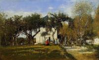 Boudin, Eugene - Fervaques, Garden and House of Monsieur Jacuette